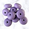 Apricot Glow Abacus Silicone Beads - 14x8mm