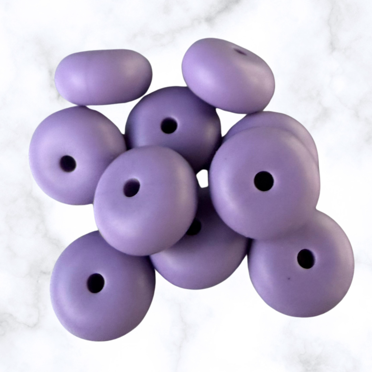 Apricot Glow Abacus Silicone Beads - 14x8mm