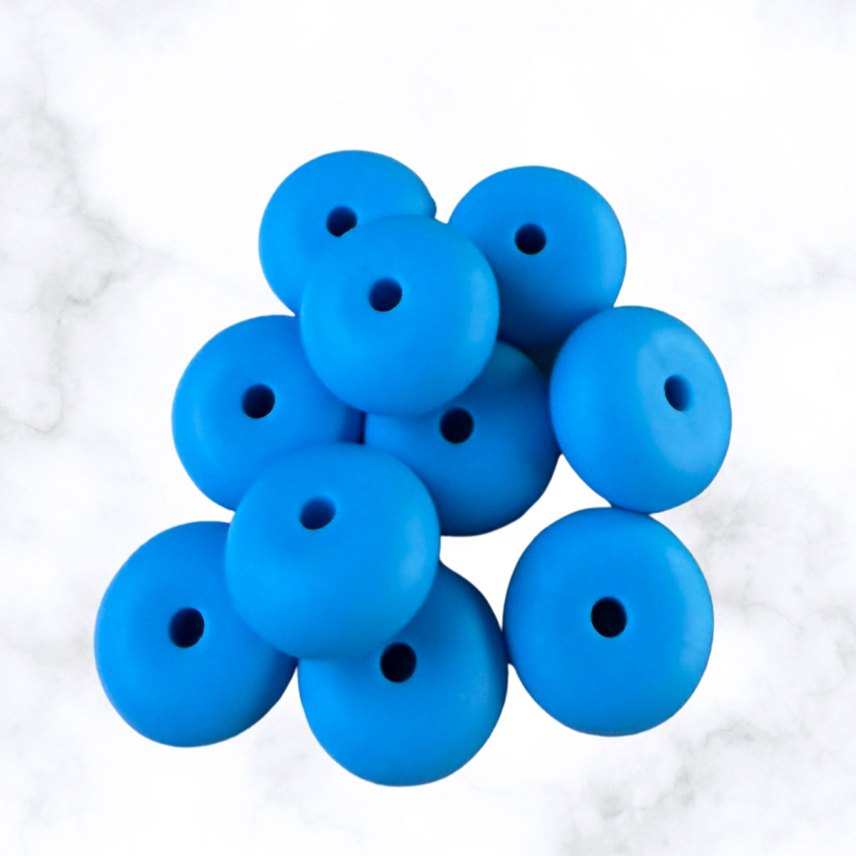 Caribbean Wave Abacus Silicone Beads - 14x8mm