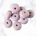 Lavender Haze Abacus Silicone Beads - 14x8mm