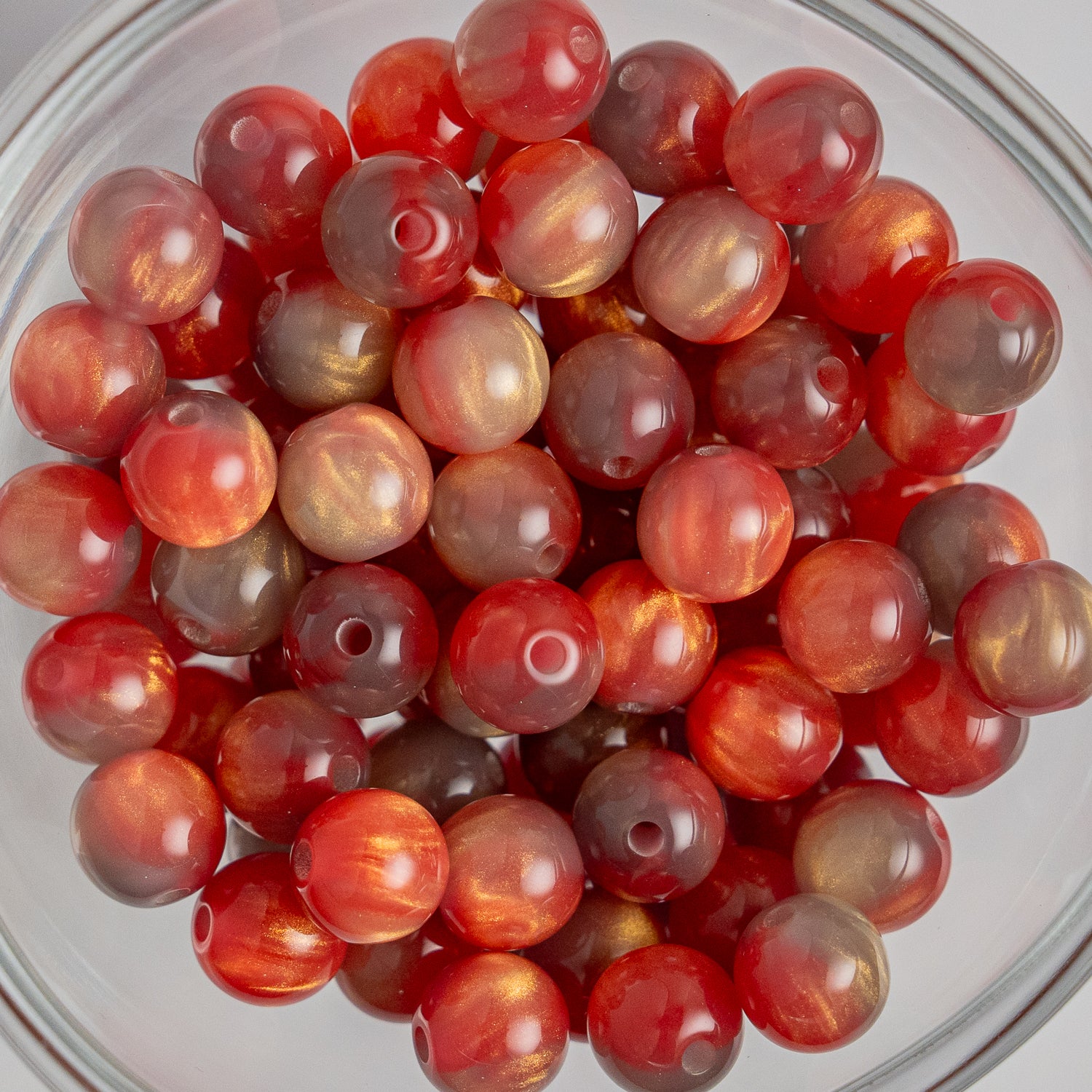 Cat Eye Gorgonia - Round - 6mm - 50 per bag