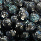 Glitter Gorgonia - Round - 8mm - 50 per bag