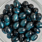 Glitter Gorgonia - Oval - 10.5x8mm - 25 per bag