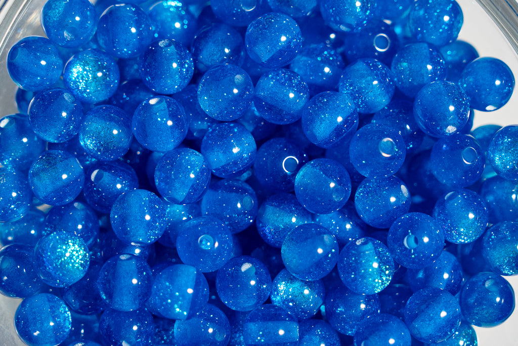 Glitter  Gorgonia - Round - 6mm - 50 per bag