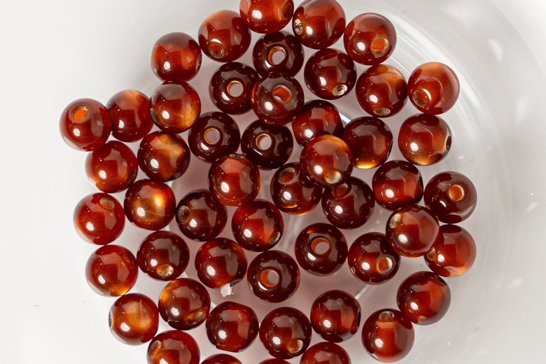 Cat Eye Gorgonia - Round - 4mm - 50 per bag