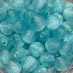 Glitter Gorgonia - Round - 8mm - 50 per bag