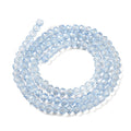 Cornflower BlueTransparent Glass Beads - Faceted Rondelle - 4-4.5x3.5mm - Appx 105 per strand
