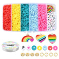 Handmade Polymer Clay Heishi Beads DIY Jewelry Set Kits - Mixed Color