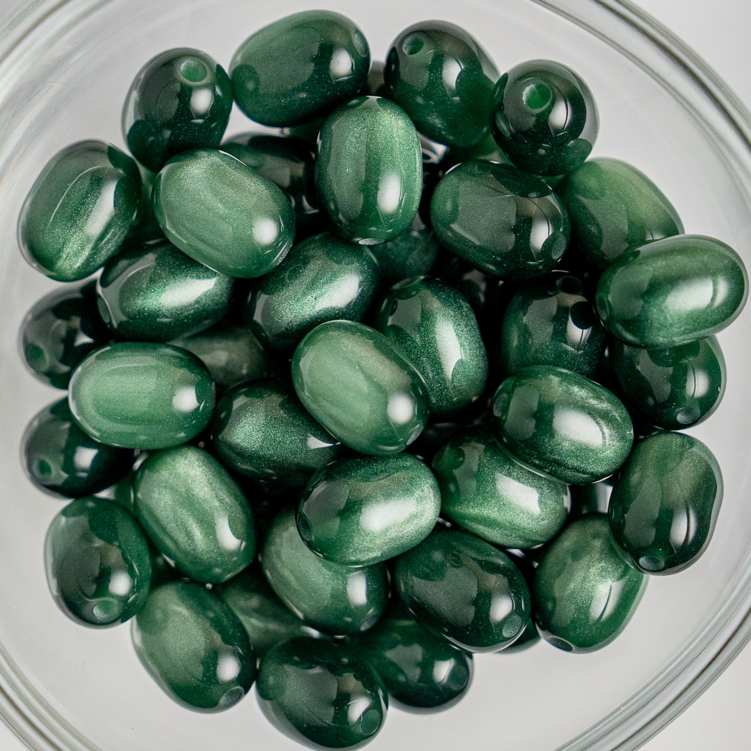Cat Eye Gorgonia - Oval - 10.5x8mm - 25 per bag