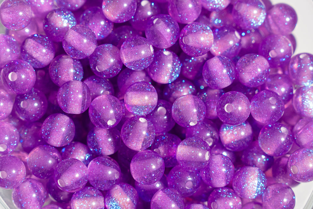 Glitter  Gorgonia - Round - 6mm - 50 per bag