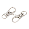 Platinum Alloy Swivel Lobster Claw Clasps - Swivel Snap Hook -  35x16mm - 4 per bag