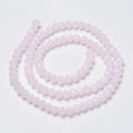 Pink Glass Beads - Faceted Rondelle - 4x3mm -  Appx 105 per strand