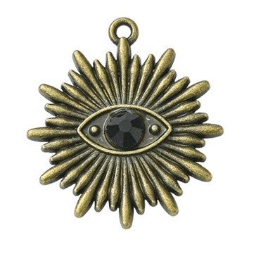 Halloween Theme Tibetan Style  Antique Bronze Alloy with Enamel Pendants - Mixed Shapes - 20-51x10-27.5x2.5-4.5mm