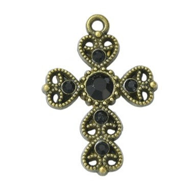 Halloween Theme Tibetan Style  Antique Bronze Alloy with Enamel Pendants - Mixed Shapes - 20-51x10-27.5x2.5-4.5mm