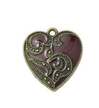 Halloween Theme Tibetan Style  Antique Bronze Alloy with Enamel Pendants - Mixed Shapes - 20-51x10-27.5x2.5-4.5mm