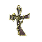 Halloween Theme Tibetan Style  Antique Bronze Alloy with Enamel Pendants - Mixed Shapes - 20-51x10-27.5x2.5-4.5mm