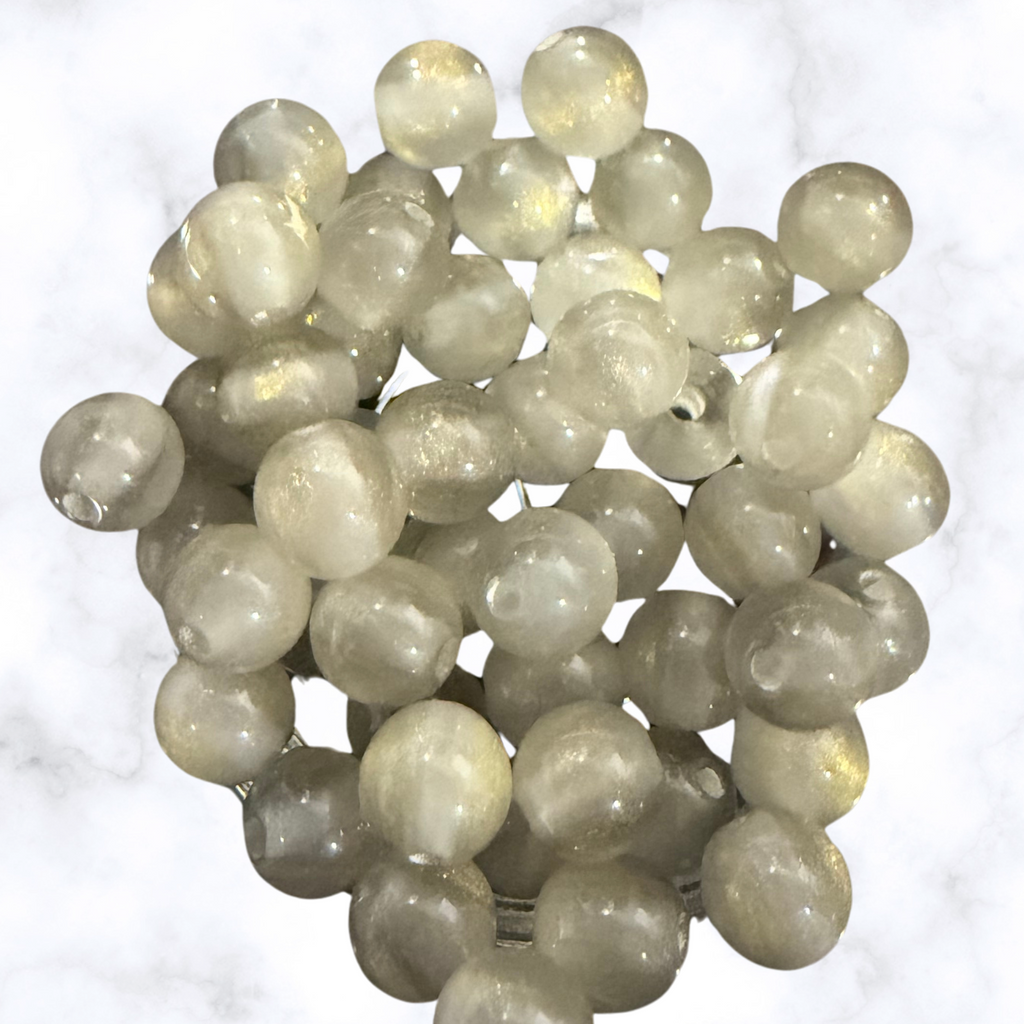 Cat Eye Gorgonia 6mm Foggy Pearl