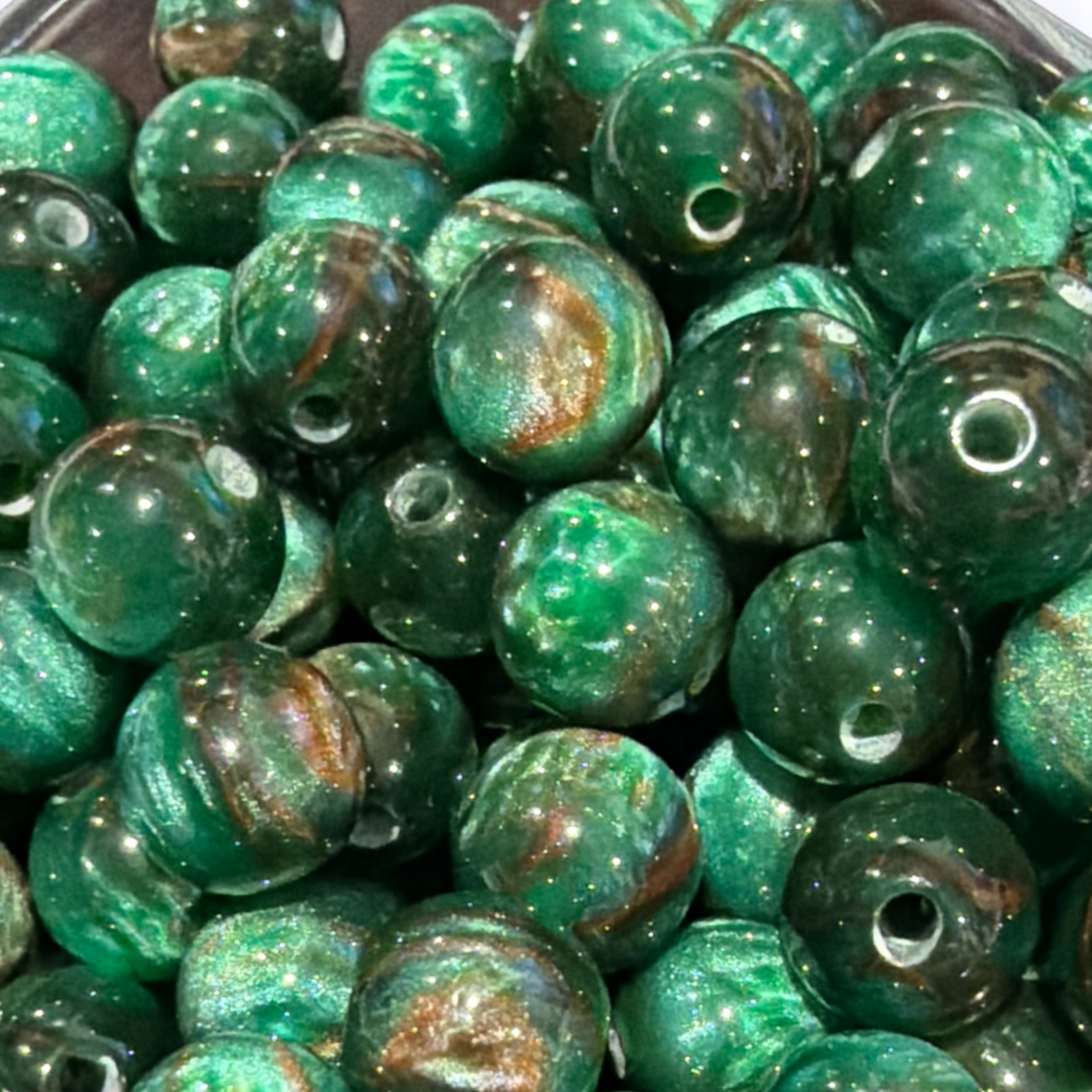 Cat Eye Gorgonia - Round - 8mm - 50 per bag