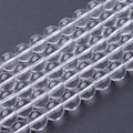 Natural Quartz Crystal Beads Strands - Round - 8mm -  Appx 23per strand