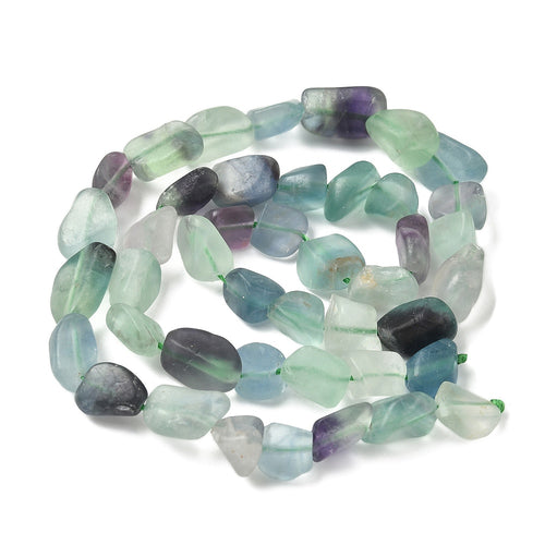Natural Fluorite Nugget Beads