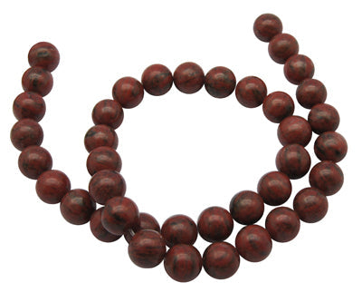Sesame Red Bead - Round - 8mm - Appx 46 per strand