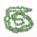 Natural Green Aventurine Chip Bead Strands - 5-8x5-8mm - Appx 31.5 inch