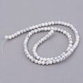 Frosted Synthetic Howlite Beads  -  Round - 8-8.5mm - Appx 47 per strand