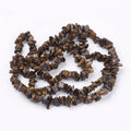 Natural Tiger Eye Stone Bead Strand - Chip - 4-10x4-6x2-4mm - Appx 210 per strand