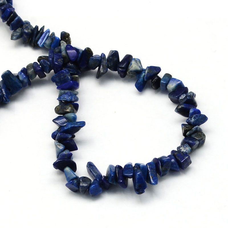 Dyed Natural Lapis Lazuli Stone Bead Strands - Chip - 3-9x3-6x1-4mm - Appx 350 per strand 