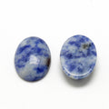 Natural Blue Spot Jasper Cabochons - Oval - 14x10x6mm
