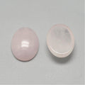 Natural Rose Quartz Cabochons - Oval - 14x10x6mm