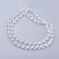 Clear Glass Beads - Faceted Drop - 11x8mm - Appx 57 per strand