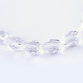 Clear Transparent Glass Bead - Faceted Teardrop - 8x6mm - Appx 65 per strand