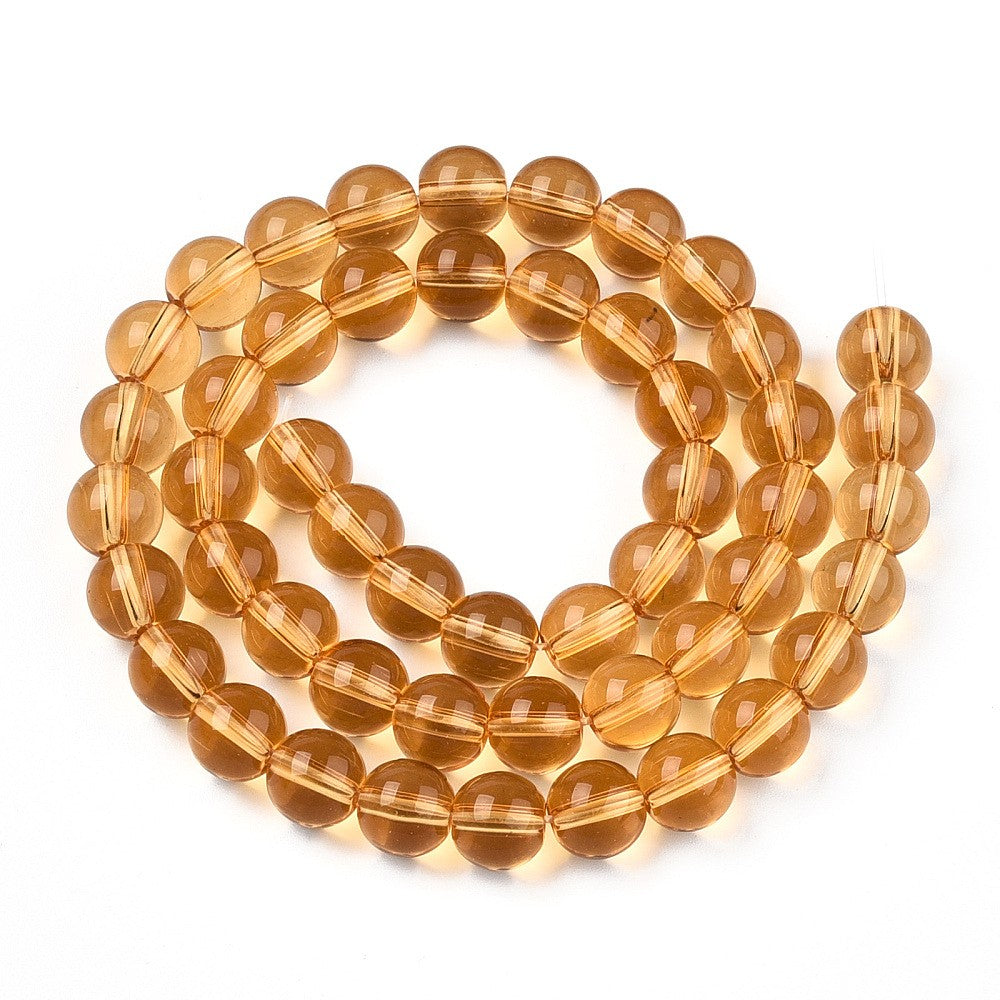 Goldenrod Glass Round