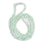 Aquamarine Frosted Crackle Glass Beads - Rondelle - 4.5x3.5mm - Appx 222 per strand