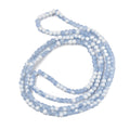 Plum Frosted Crackle Glass Beads - Rondelle - 4.5x3.5mm - Appx 222per strand