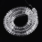 Clear Transparent Glass Bead - Rondelle