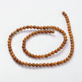 Wood Lace Stone Gemstone Beads - Round - 4mm - Appx 86 per strand