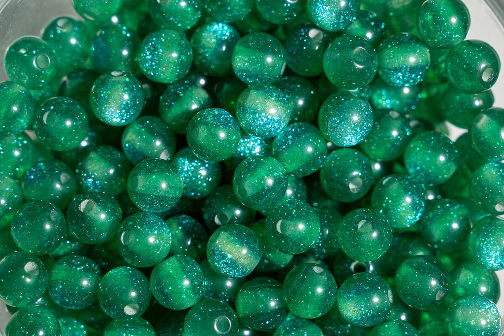 Glitter  Gorgonia - Round - 6mm - 50 per bag
