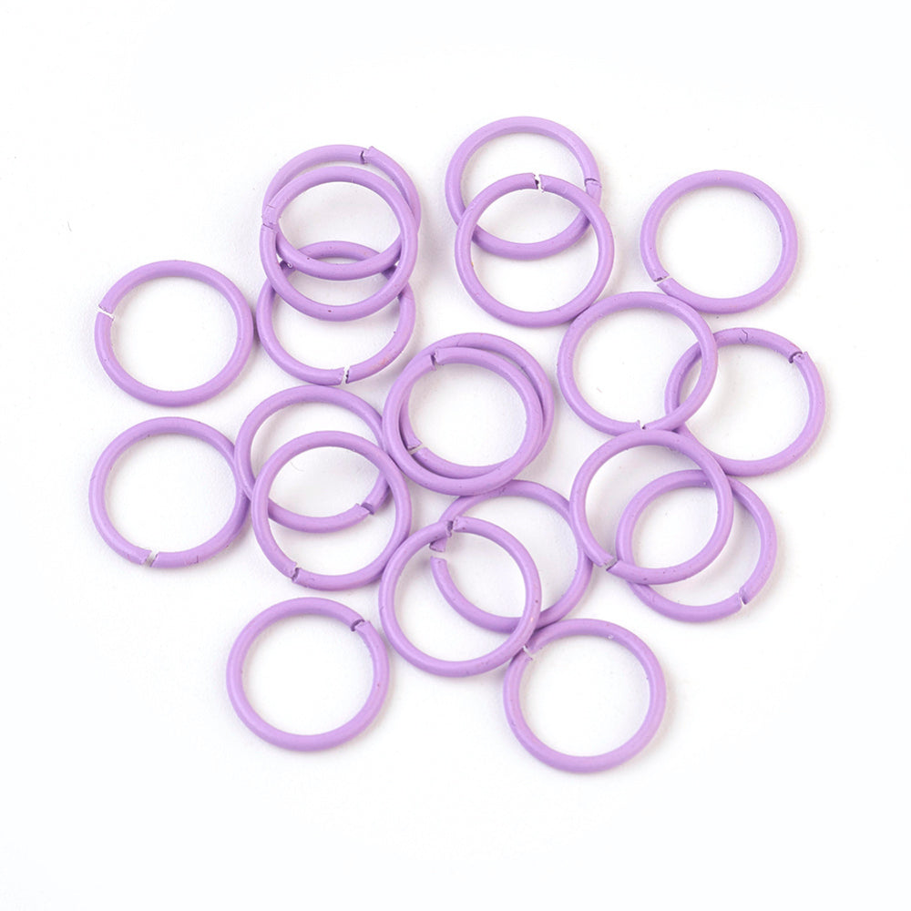 Plum Iron Open Jump Rings - Round - 18 Gauge - 10x1mm - 20 per bag
