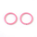 Hot Pink Iron Open Jump Rings - Round - 18 Gauge - 10x1mm - Inner Diameter 8mm - 20 per bag