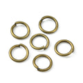 Antique Bronze Iron Open Round Jump Rings - 21 Gauge - 5x0.7mm - Inner Diameter: 3.6mm - 10 grams per bag