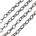Iron Textured Cable Chain Gunmetal
