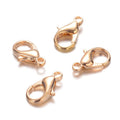 Zinc Alloy Lobster Claw Clasp - Cadmium & Lead Free - Light Gold - 16x8mm - 25 per bag