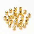 Golden Iron Spacer Bead - Round - 5mm - 100 per bag