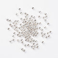 Silver Plated Iron Spacer Beads - Round - 4mm - 100 per bag