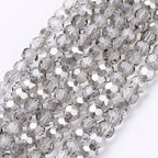 Gainsboro Electroplate Glass Beads