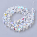 Clear AB Glass Bicone