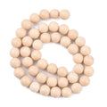Natural Fossil - Round - 8mm - Appx 45 per strand