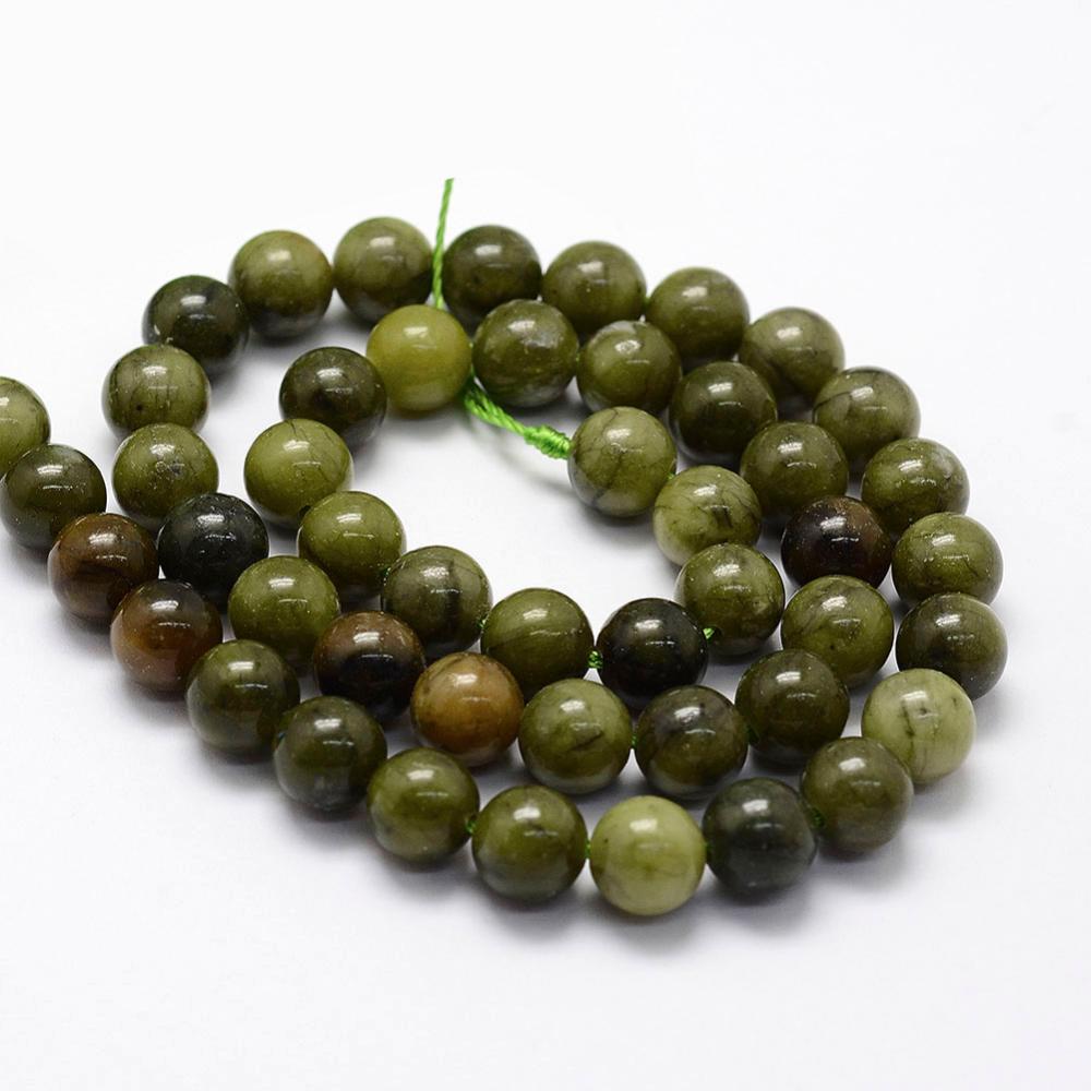 Natural Chinese Jade Beads - Round - 4mm
